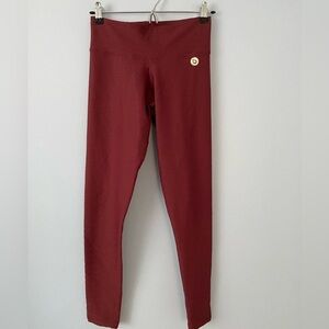 Bro Fitwear Brazilian Leggings Wine Red, Size S / XS, Textured, Made in Brazil